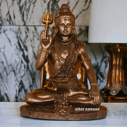 Buy Bronze Lord Shiva Idol Statue - Handcrafted Hindu God Sculpture Nikuressence