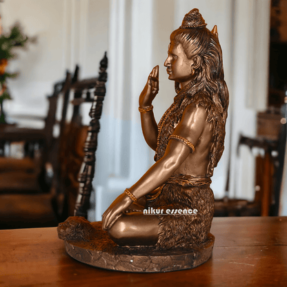 Buy Bronze Lord Shiva Idol Statue - Handcrafted Hindu God Sculpture Nikuressence