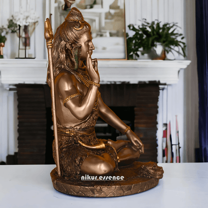 Buy Bronze Lord Shiva Idol Statue - Handcrafted Hindu God Sculpture Nikuressence