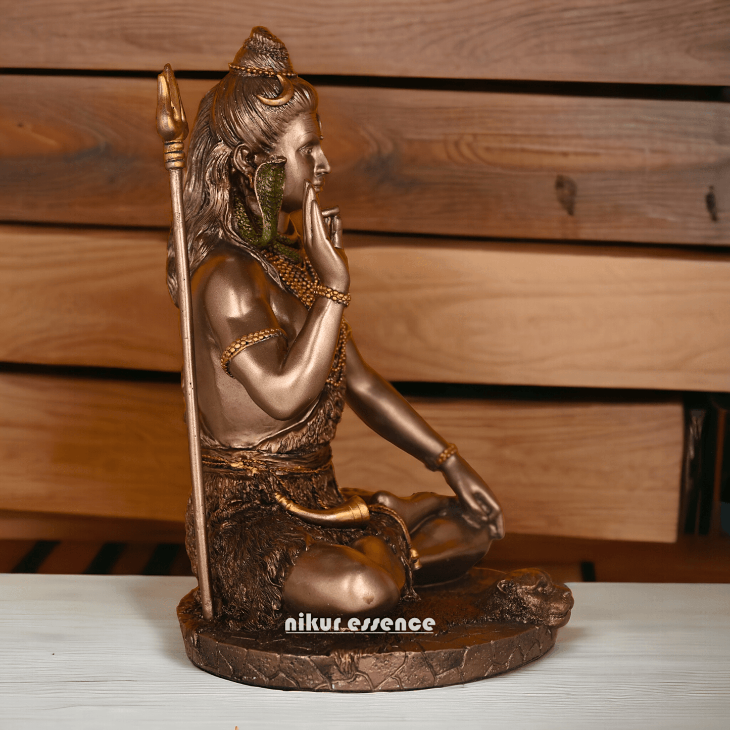 Buy Bronze Lord Shiva Idol Statue - Handcrafted Hindu God Sculpture Nikuressence