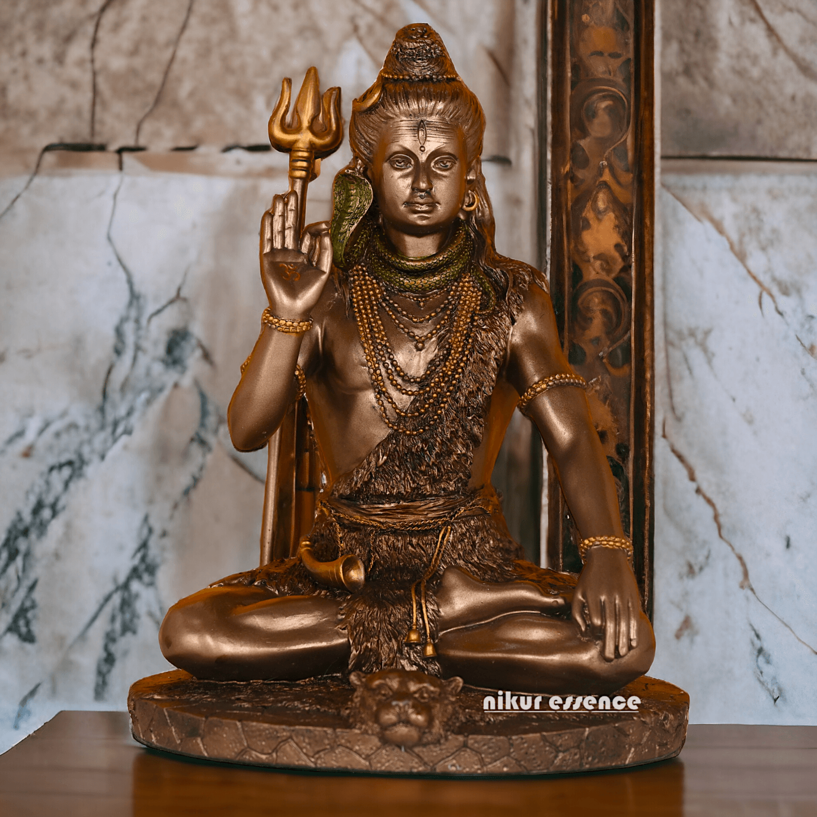Buy Bronze Lord Shiva Idol Statue - Handcrafted Hindu God Sculpture Nikuressence