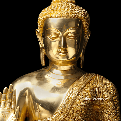 Buy Buddha Brass Statue - 56 cm Handcrafted Meditation Figure for Spiritual Harmony and Home Décor Nikuressence