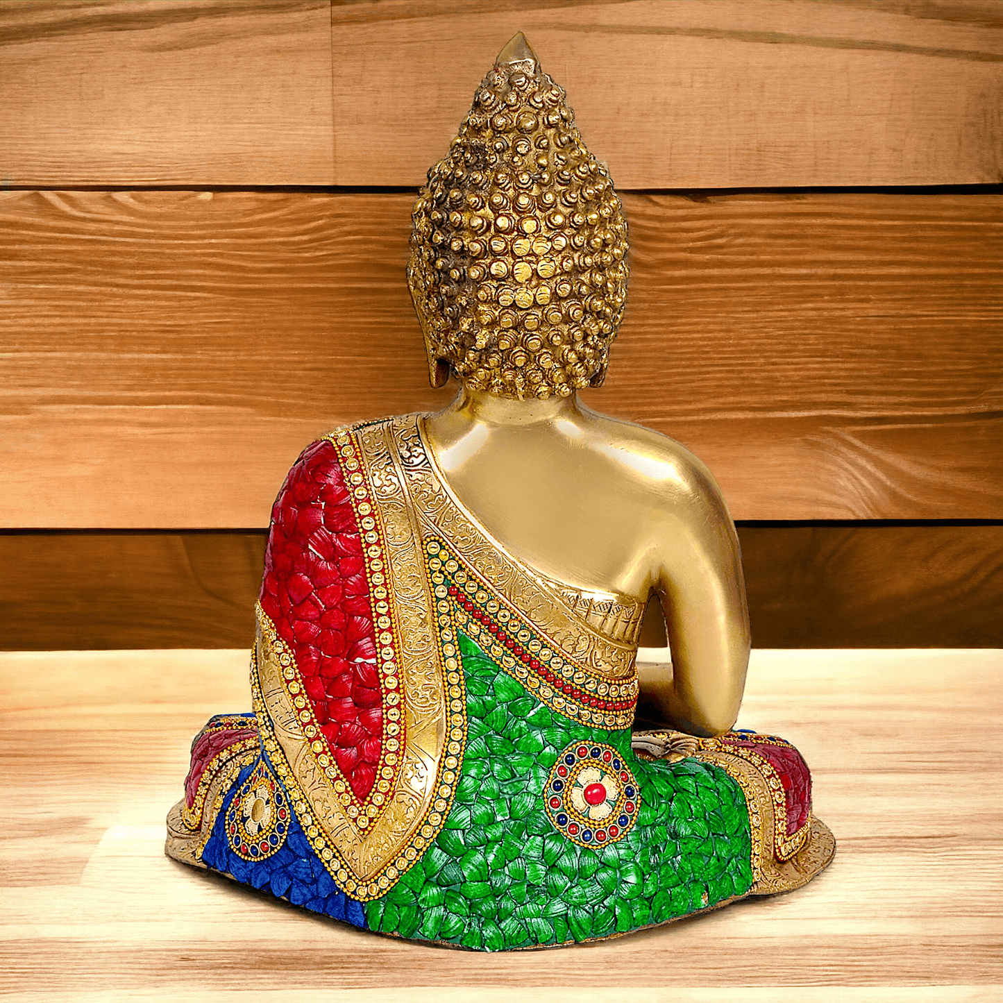 Buddha Statue Idol in Brass – Elegant Handcrafted Sculpture for Meditation and Home Decor Nikuressence