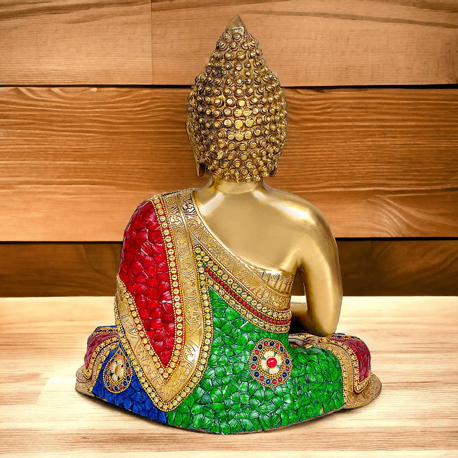 Buddha Statue Idol in Brass – Elegant Handcrafted Sculpture for Meditation and Home Decor Nikuressence