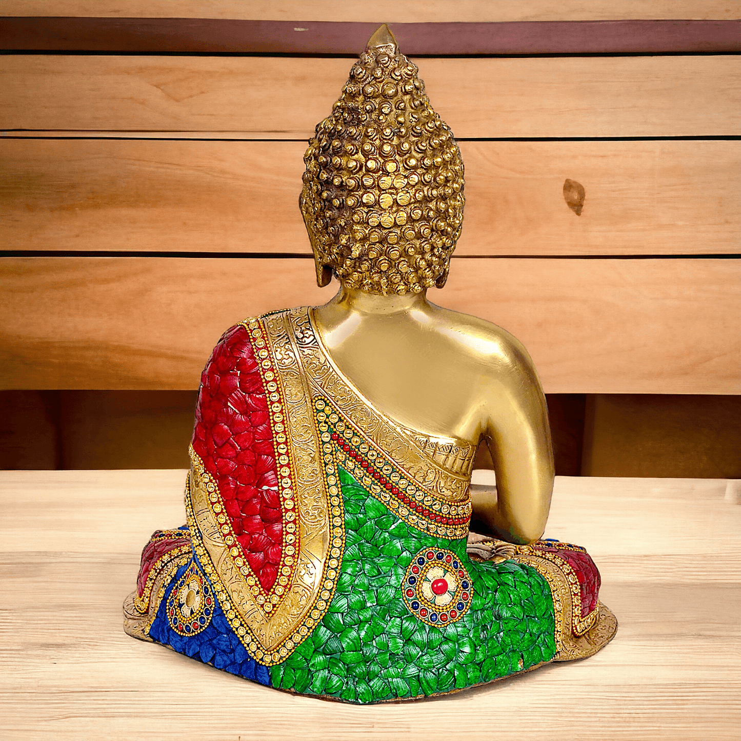 Buddha Statue Idol in Brass – Elegant Handcrafted Sculpture for Meditation and Home Decor Nikuressence
