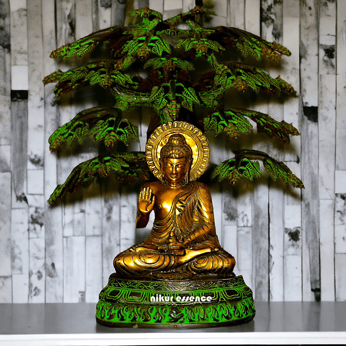 Buddha Statue Under the Bodhi Tree 20 inch Nikuressence