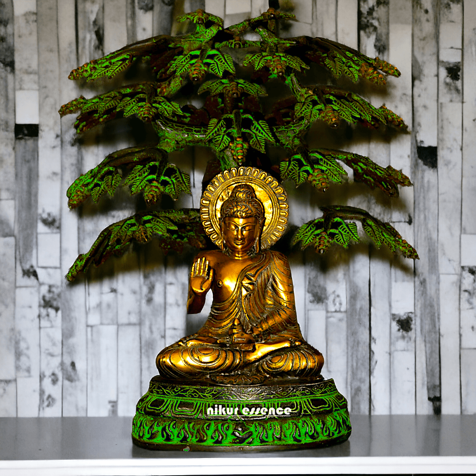 Buddha Statue Under the Bodhi Tree 20 inch Nikuressence