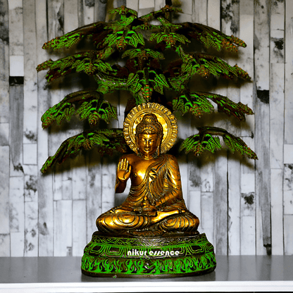 Buddha Statue Under the Bodhi Tree 20 inch Nikuressence