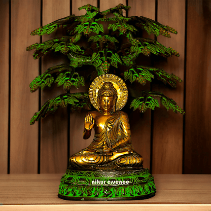 Buddha Statue Under the Bodhi Tree 20 inch Nikuressence