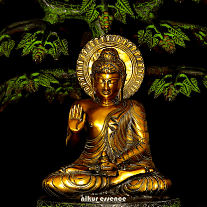 Buddha Statue Under the Bodhi Tree 20 inch Nikuressence
