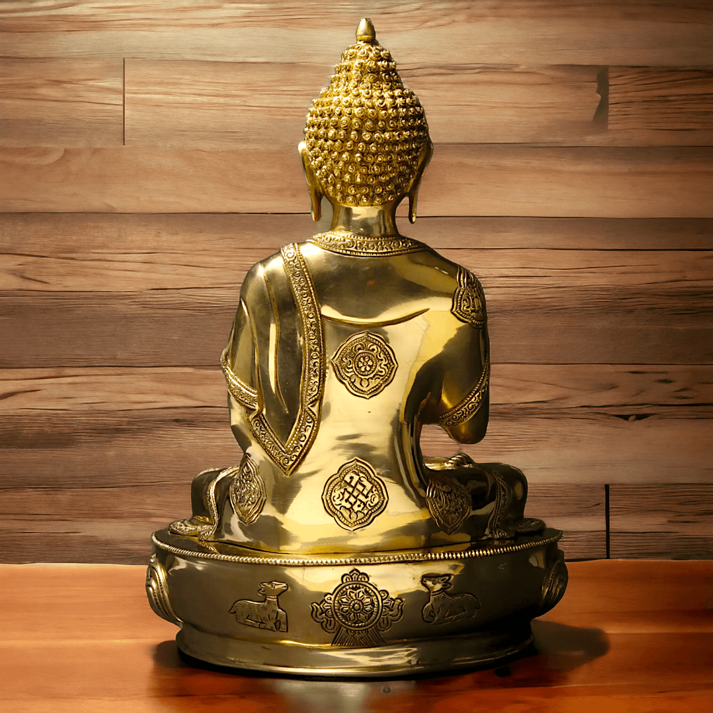 Buy Buddha Statue in brass- Exquisite Buddhist Deity Blessing Sculpture with Intricate Detailing for Spiritual Nikuressence