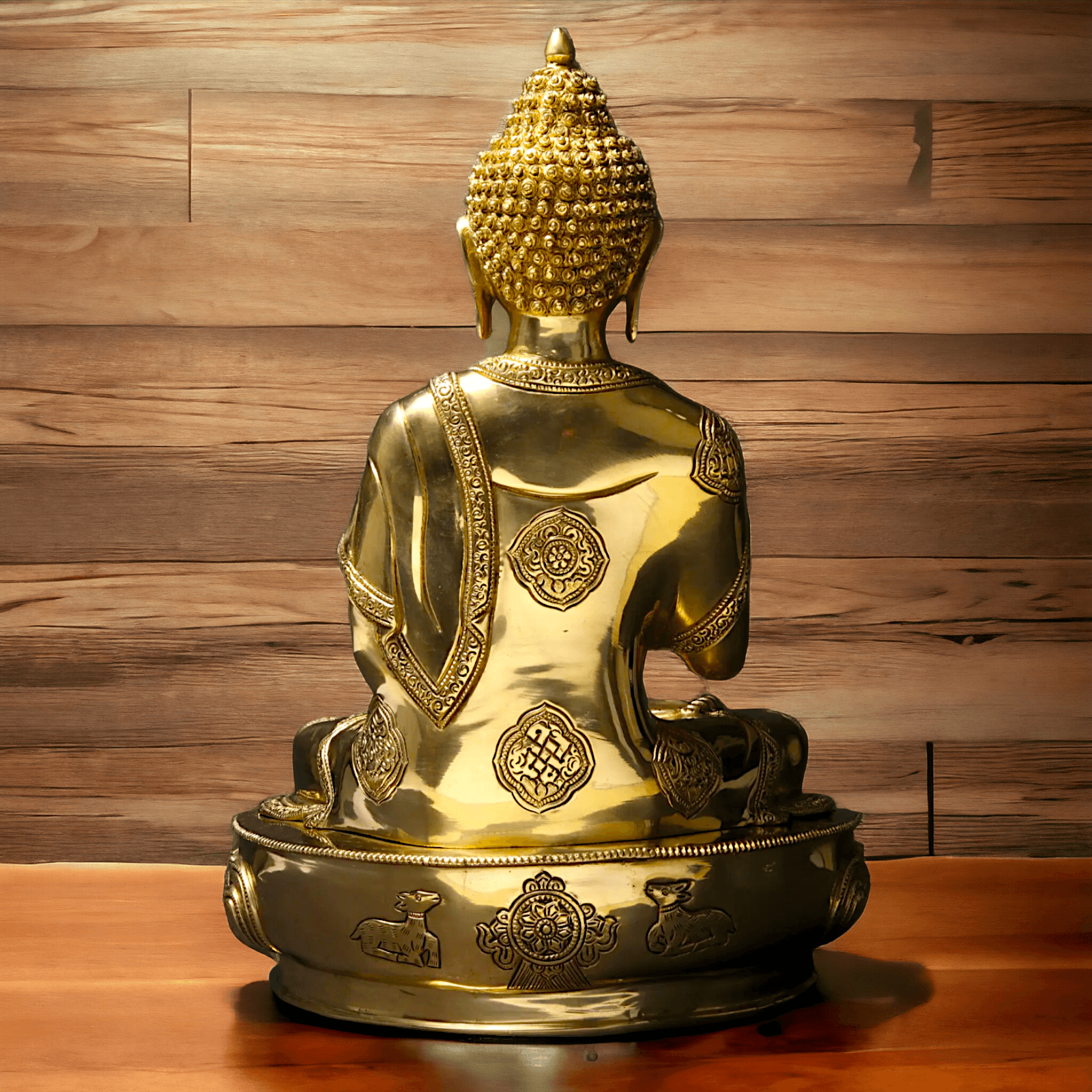 Buy Buddha Statue in brass- Exquisite Buddhist Deity Blessing Sculpture with Intricate Detailing for Spiritual Nikuressence