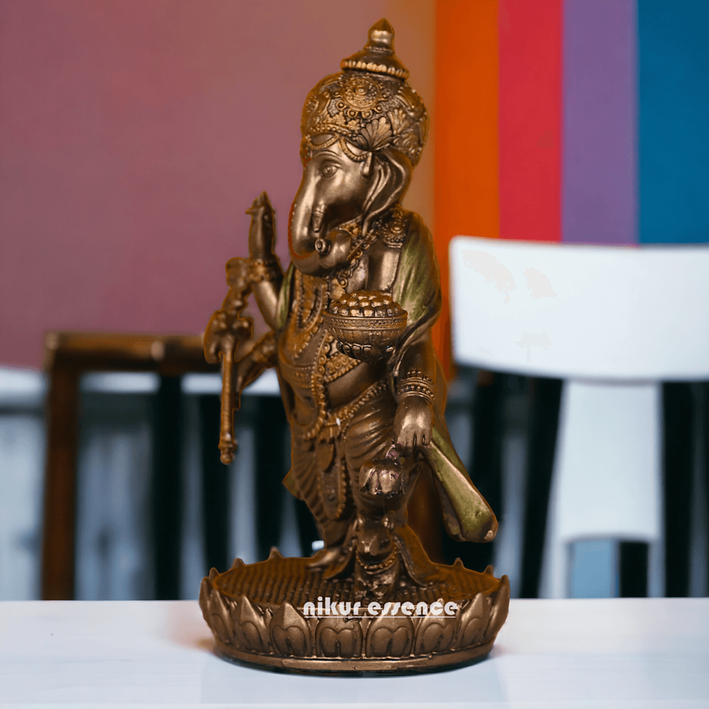 Buy copper Standing Ganesha Statue | Hindu god Nikuressence