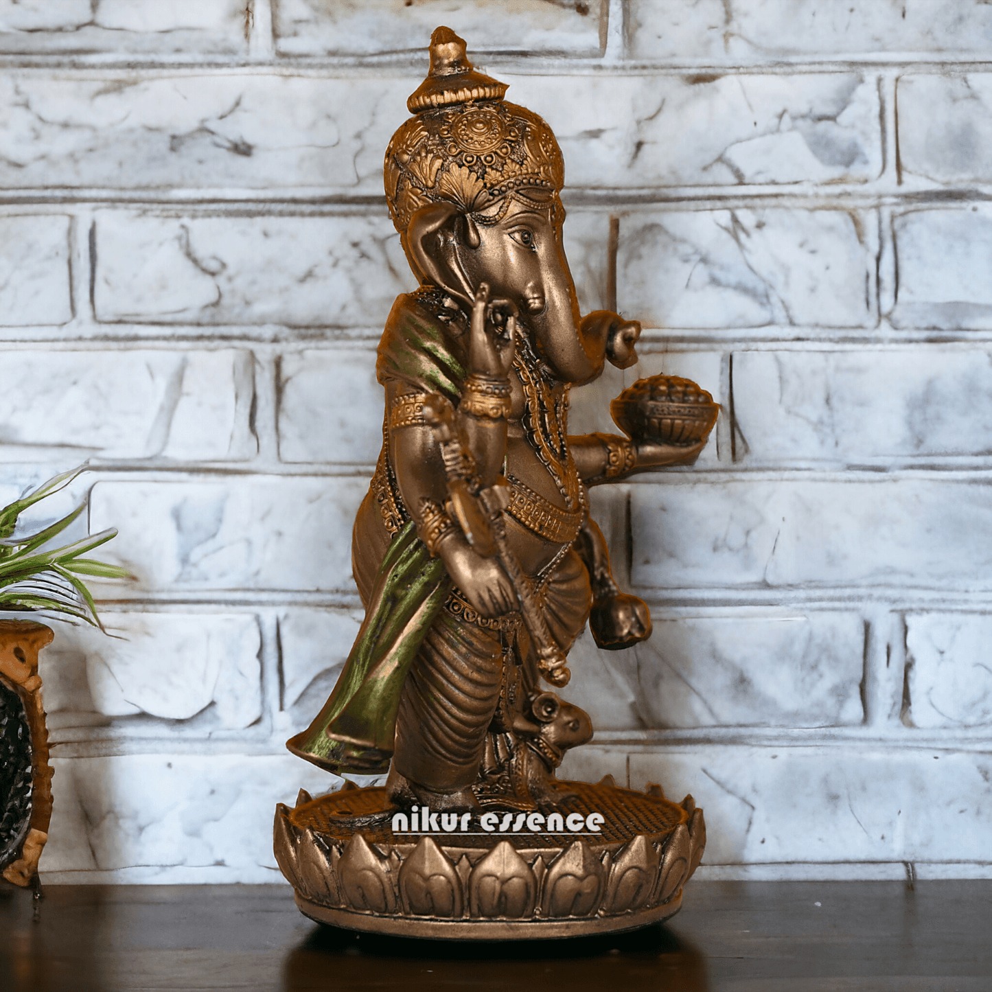Buy copper Standing Ganesha Statue | Hindu god Nikuressence