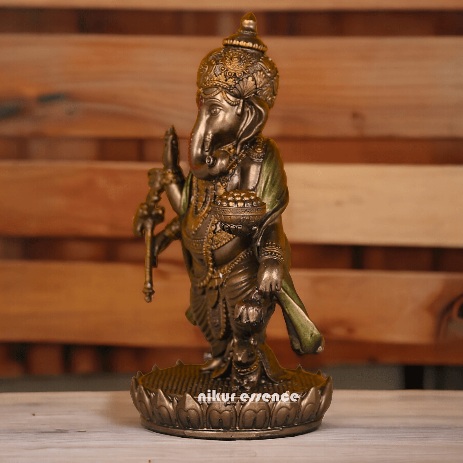 Buy copper Standing Ganesha Statue | Hindu god Nikuressence
