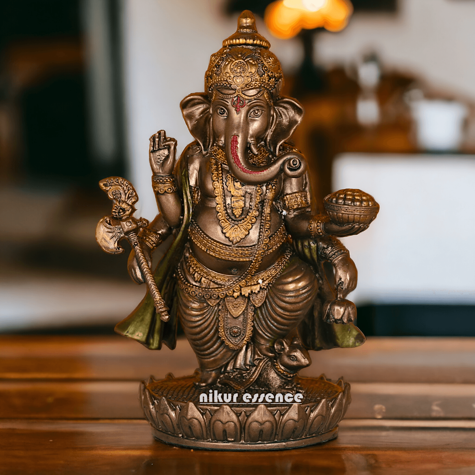 Buy copper Standing Ganesha Statue | Hindu god Nikuressence