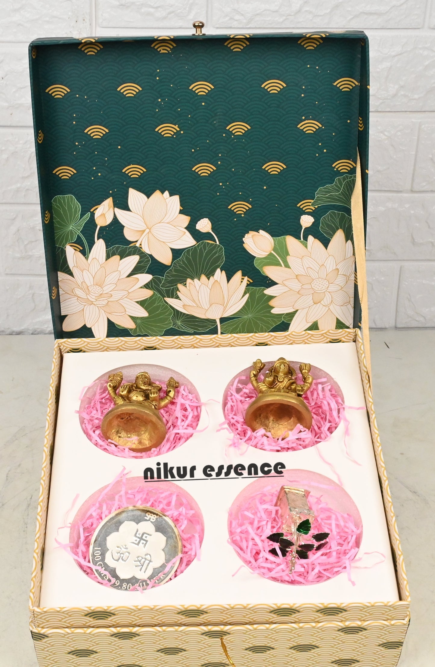 Brass and silver diwali gift Nikuressence