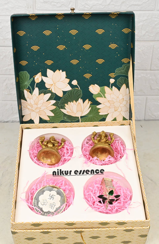 Brass and silver diwali gift Nikuressence