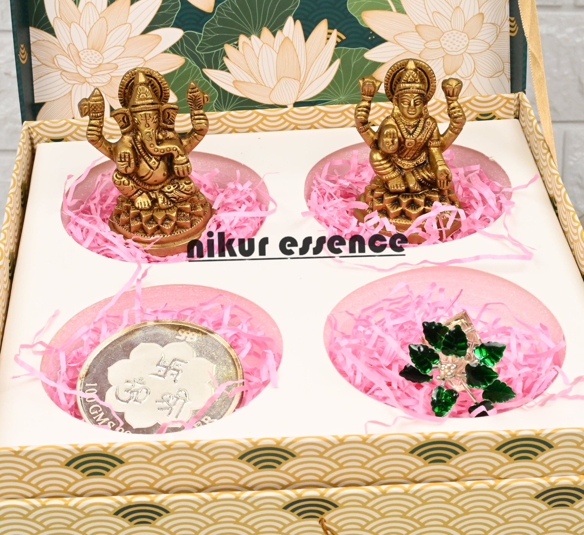 Brass and silver diwali gift Nikuressence