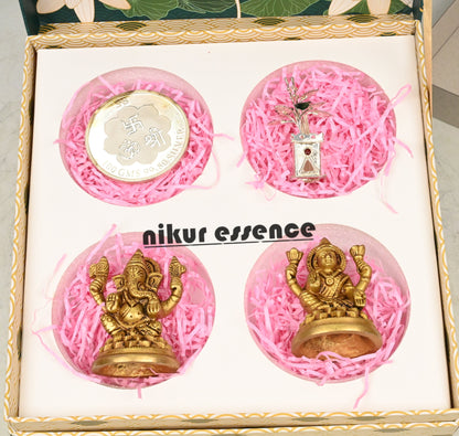 Brass and silver diwali gift Nikuressence