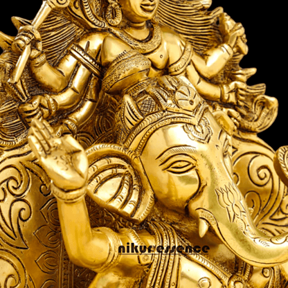 Buy Brass Ganesha on Singhasan -Nikuressence Nikuressence