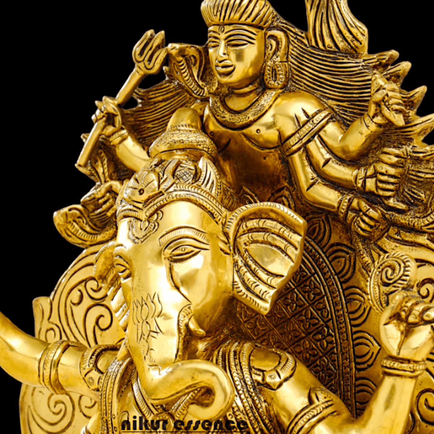 Buy Brass Ganesha on Singhasan -Nikuressence Nikuressence