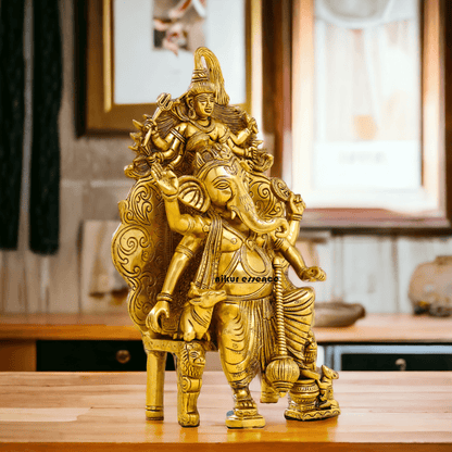 Buy Brass Ganesha on Singhasan -Nikuressence Nikuressence