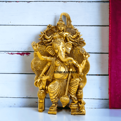 Buy Brass Ganesha on Singhasan -Nikuressence Nikuressence