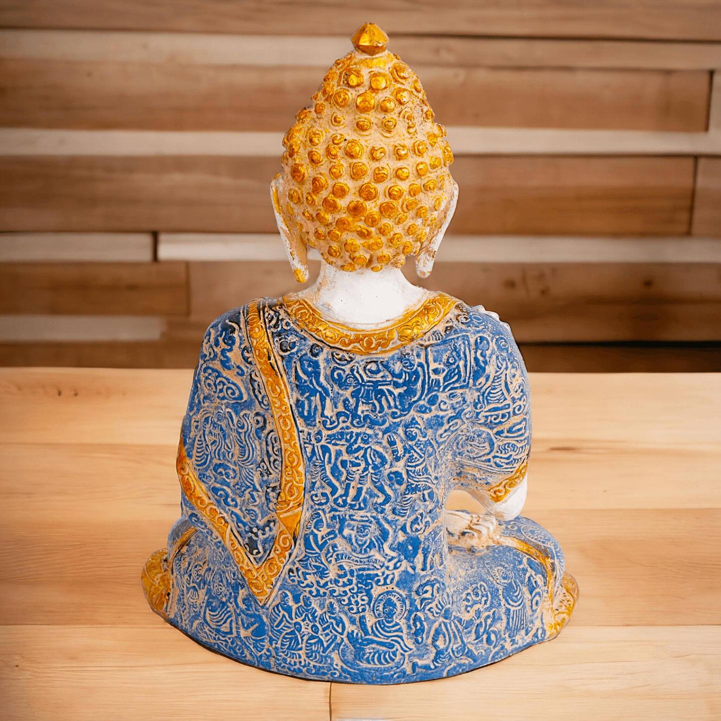 Gautam Buddha Idol , Detailed Handcrafted Sculpture for Spiritual Enrichment Nikuressence