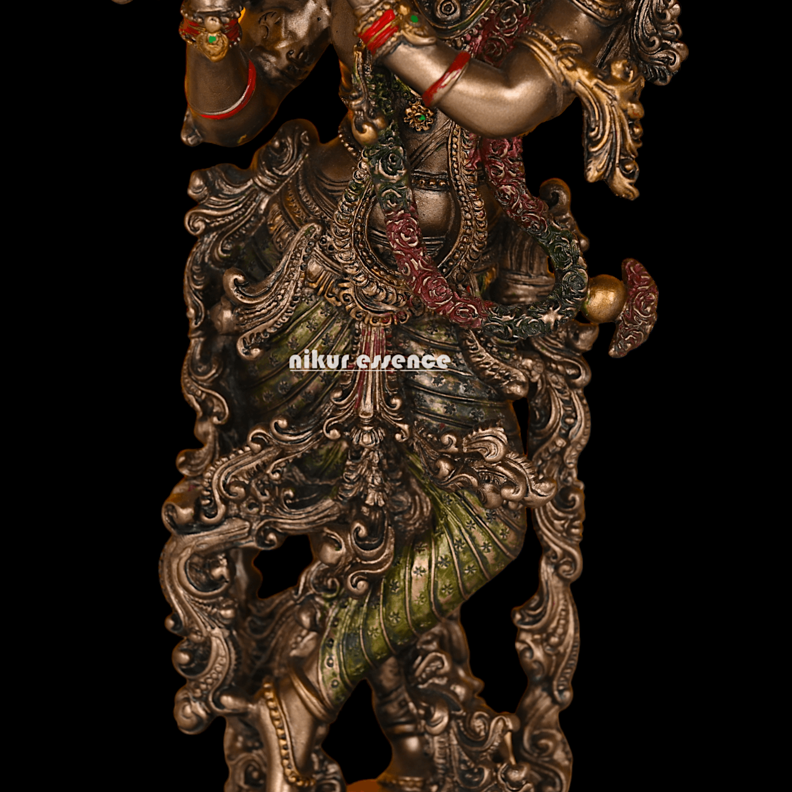 Hindu Krishna Bronze Statue | Buy copper Krishna Statue | Buy Krishna Statue- 29 inch height Nikuressence