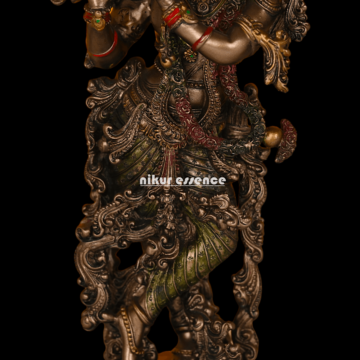Hindu Krishna Bronze Statue | Buy copper Krishna Statue | Buy Krishna Statue- 29 inch height Nikuressence