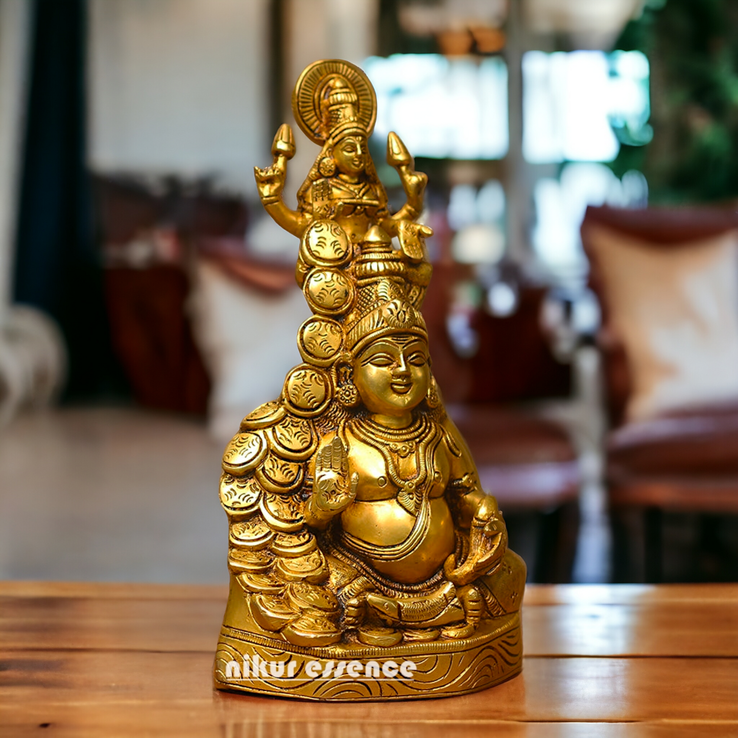 Pure Brass Kuber and Goddess Laxmi ki murti Nikuressence