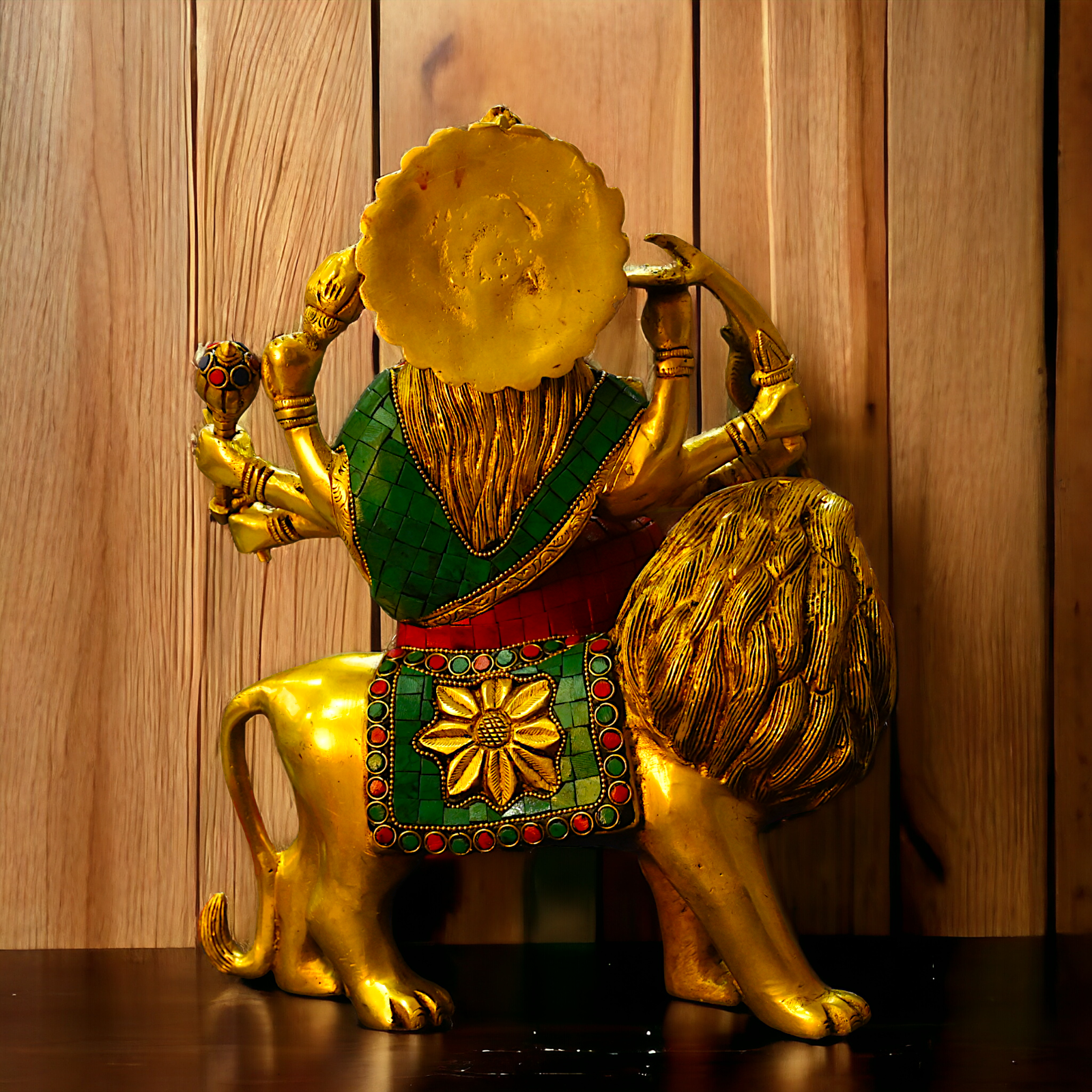 Large Buy Brass Durga Maa with stone work Idol - 34 cm Nikuressence