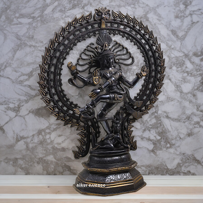 Buy Large Nataraja Black Shiva idol - 30 inch Nikuressence