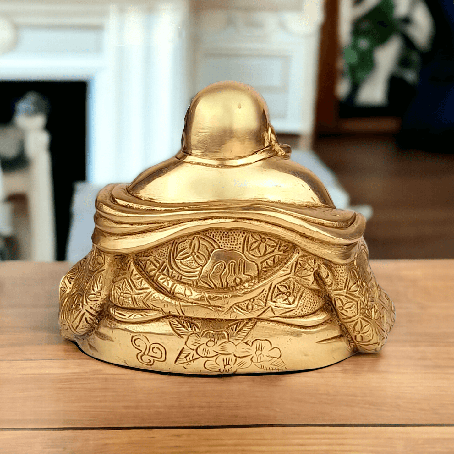 Buy Laughing Buddha Sitting Brass Statue - Enhance Prosperity, Joy, and Harmony with an Exquisite Decorative Piece Nikuressence