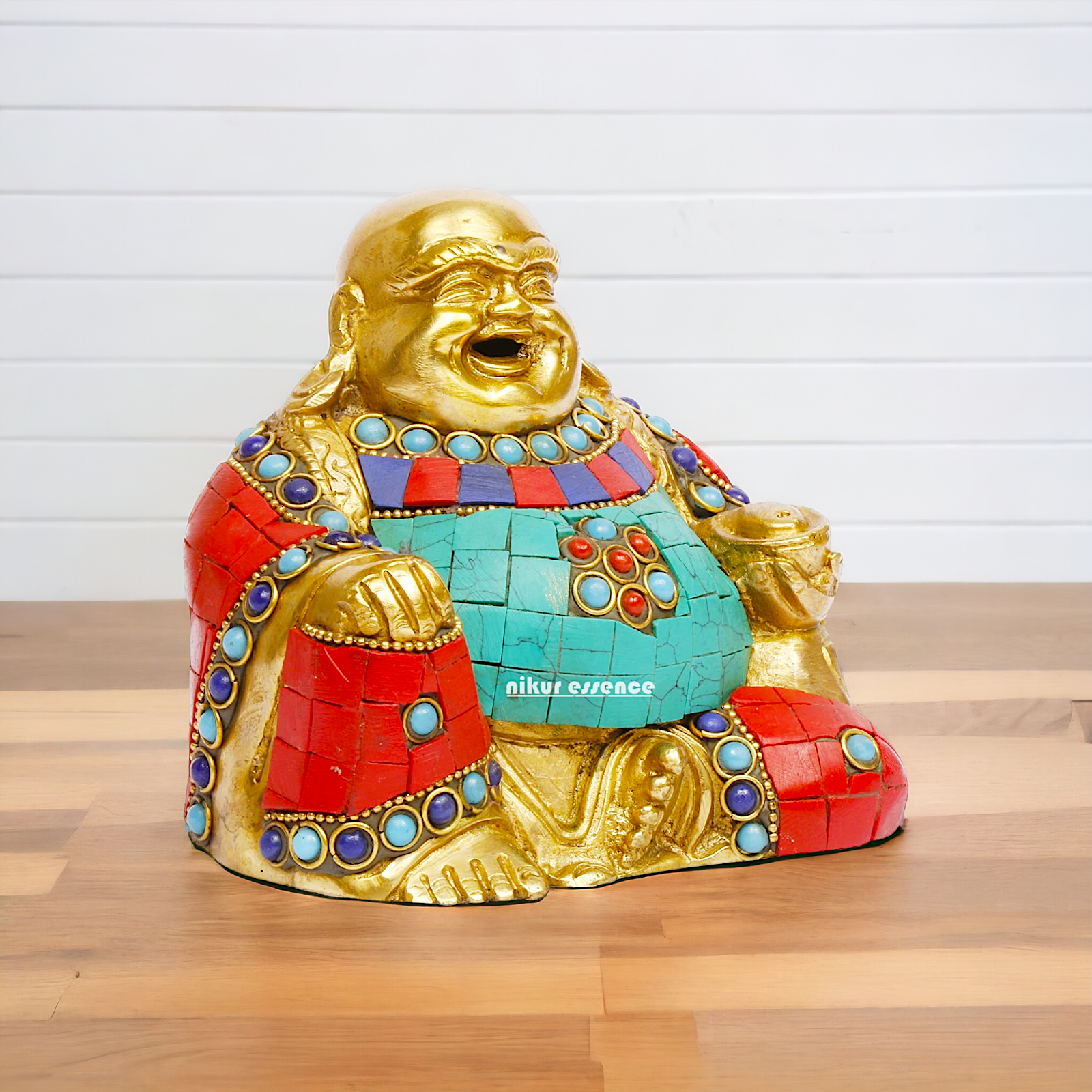 Buy Laughing Buddha Brass Statue – 4.5 Inches Tall Nikuressence