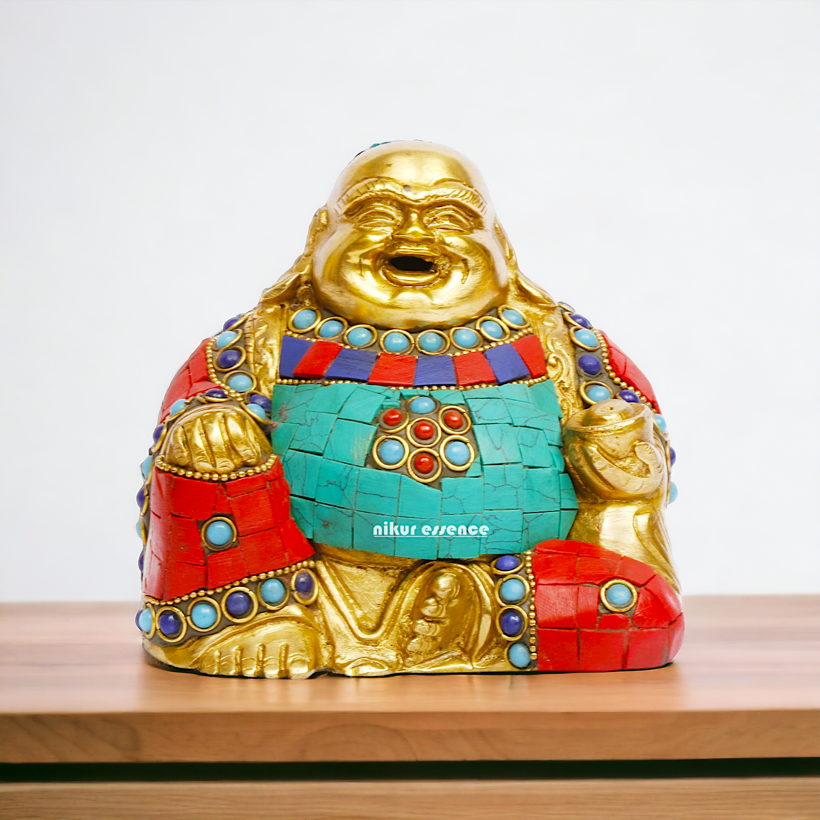 Buy Laughing Buddha Brass Statue – 4.5 Inches Tall Nikuressence