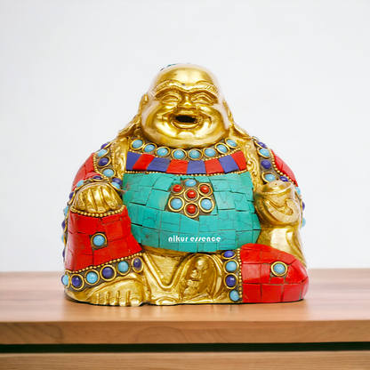 Buy Laughing Buddha Brass Statue – 4.5 Inches Tall Nikuressence