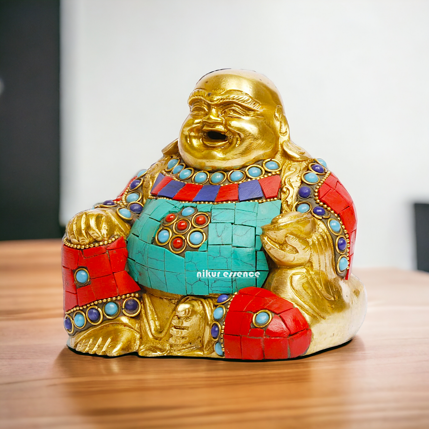 Buy Laughing Buddha Brass Statue – 4.5 Inches Tall Nikuressence