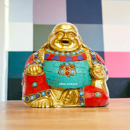 Buy Laughing Buddha Brass Statue – 4.5 Inches Tall Nikuressence