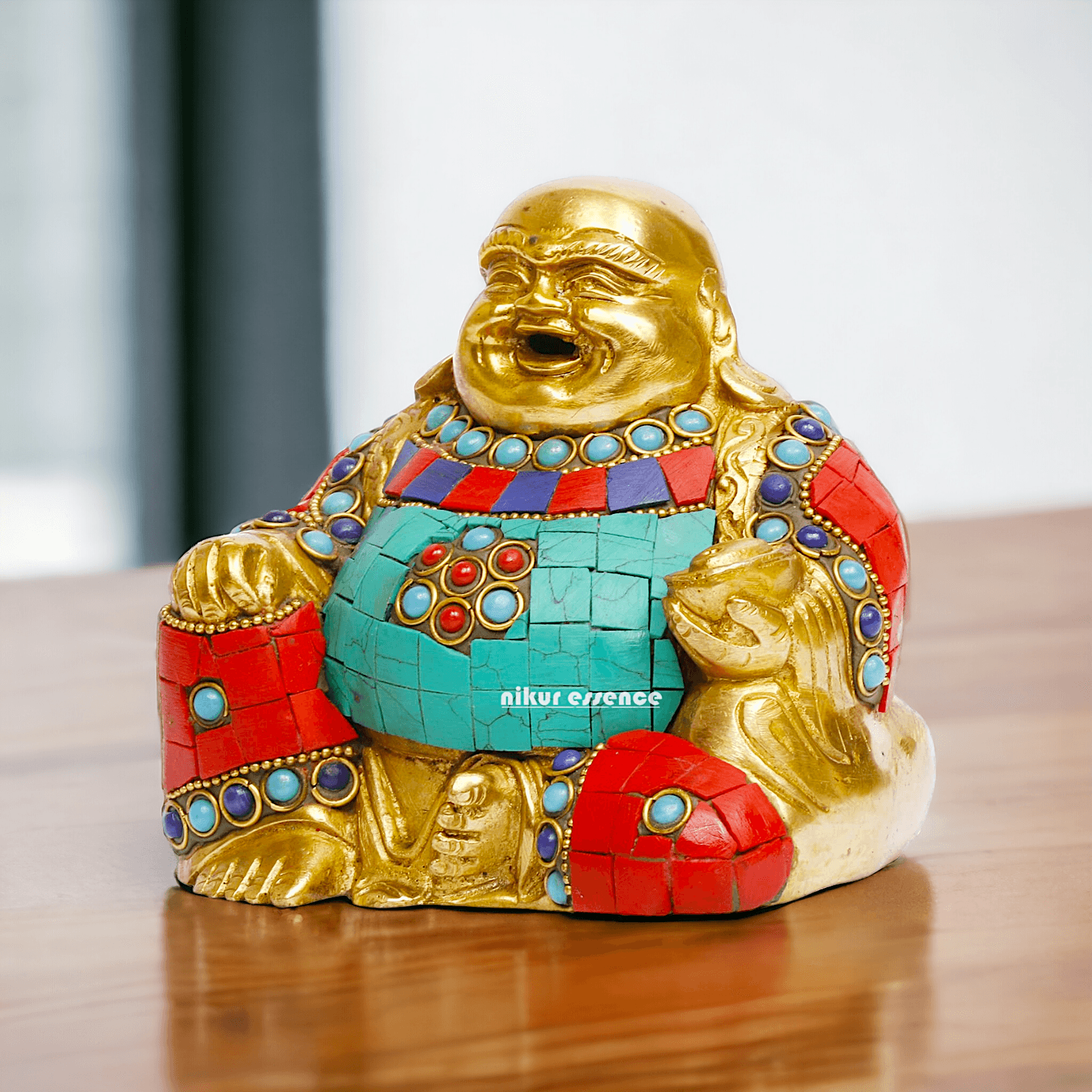 Buy Laughing Buddha Brass Statue – 4.5 Inches Tall Nikuressence