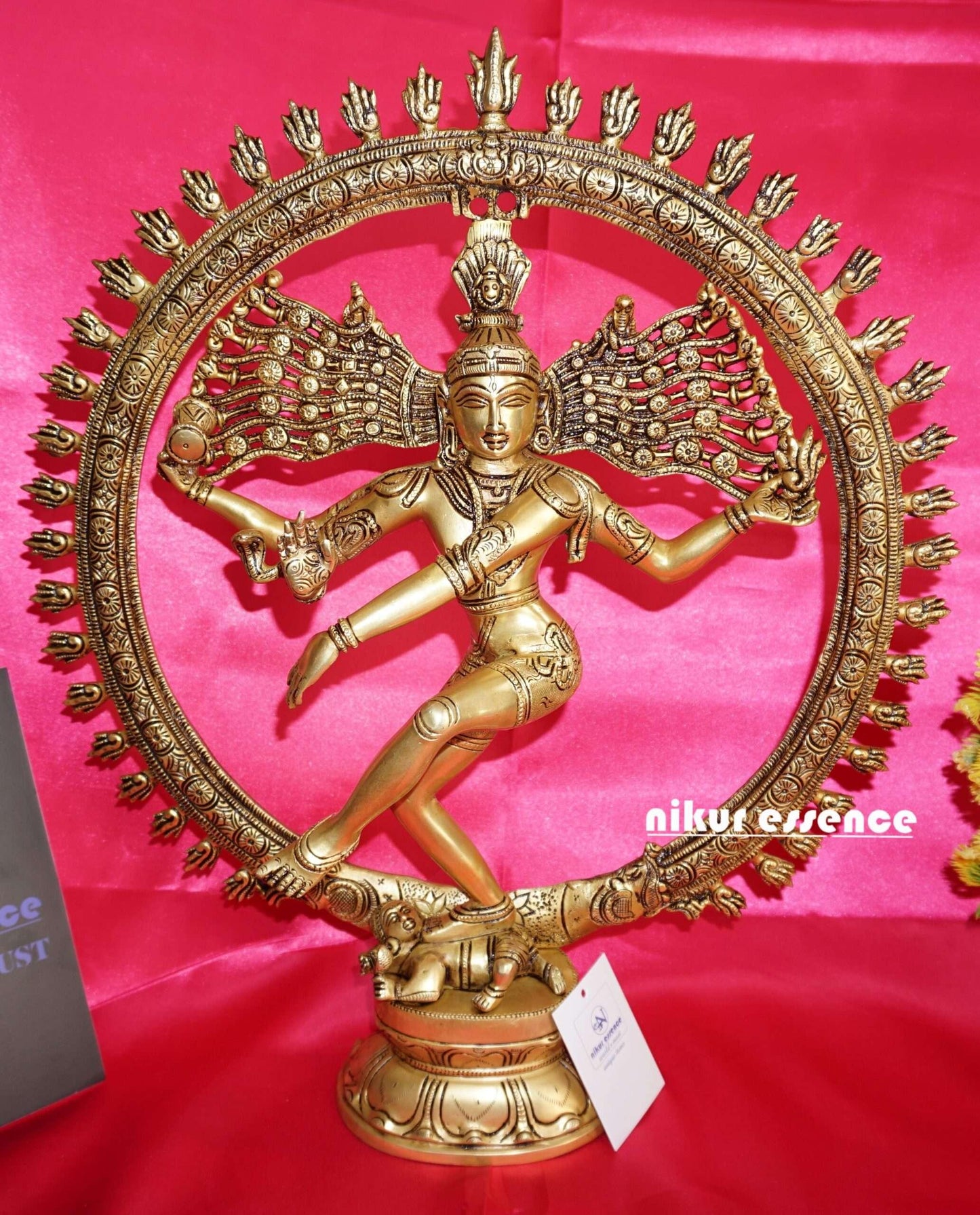 Natraj Statue in Brass, 40CM Dancing Shiva Nataraja Statue Nikuressence