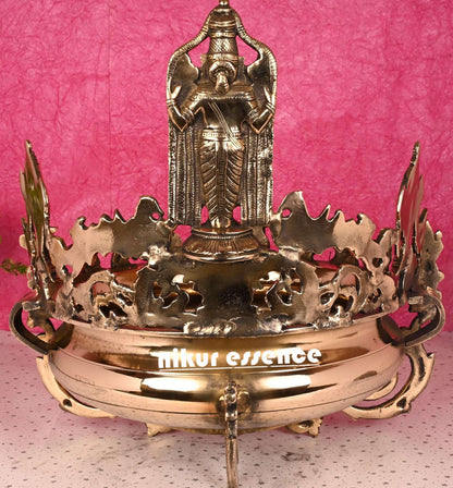 Antique Finish Brass Vishnu Dus Avtar Urli Nikuressence