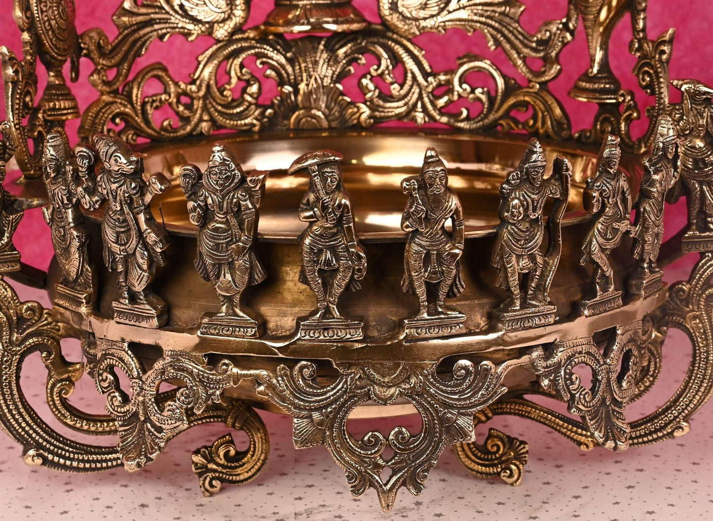 Antique Finish Brass Vishnu Dus Avtar Urli Nikuressence