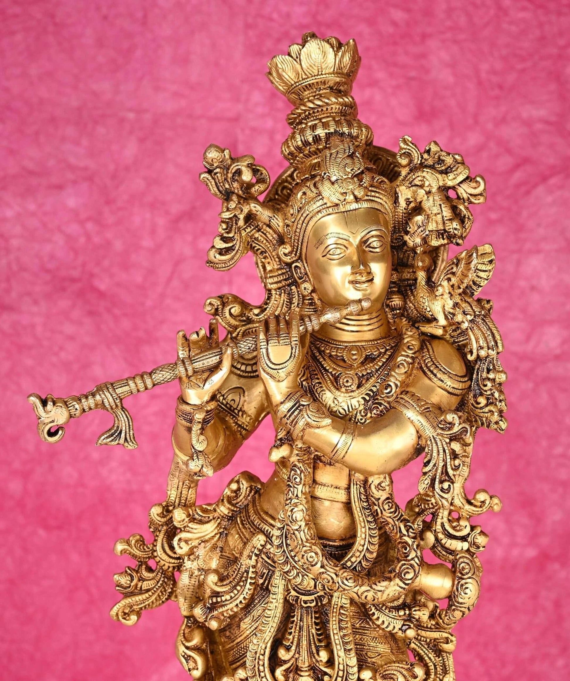 Buy online Krishna Statue | Buy Krishna Statue in Brass | Nikur essence | 30 Inch Nikuressence