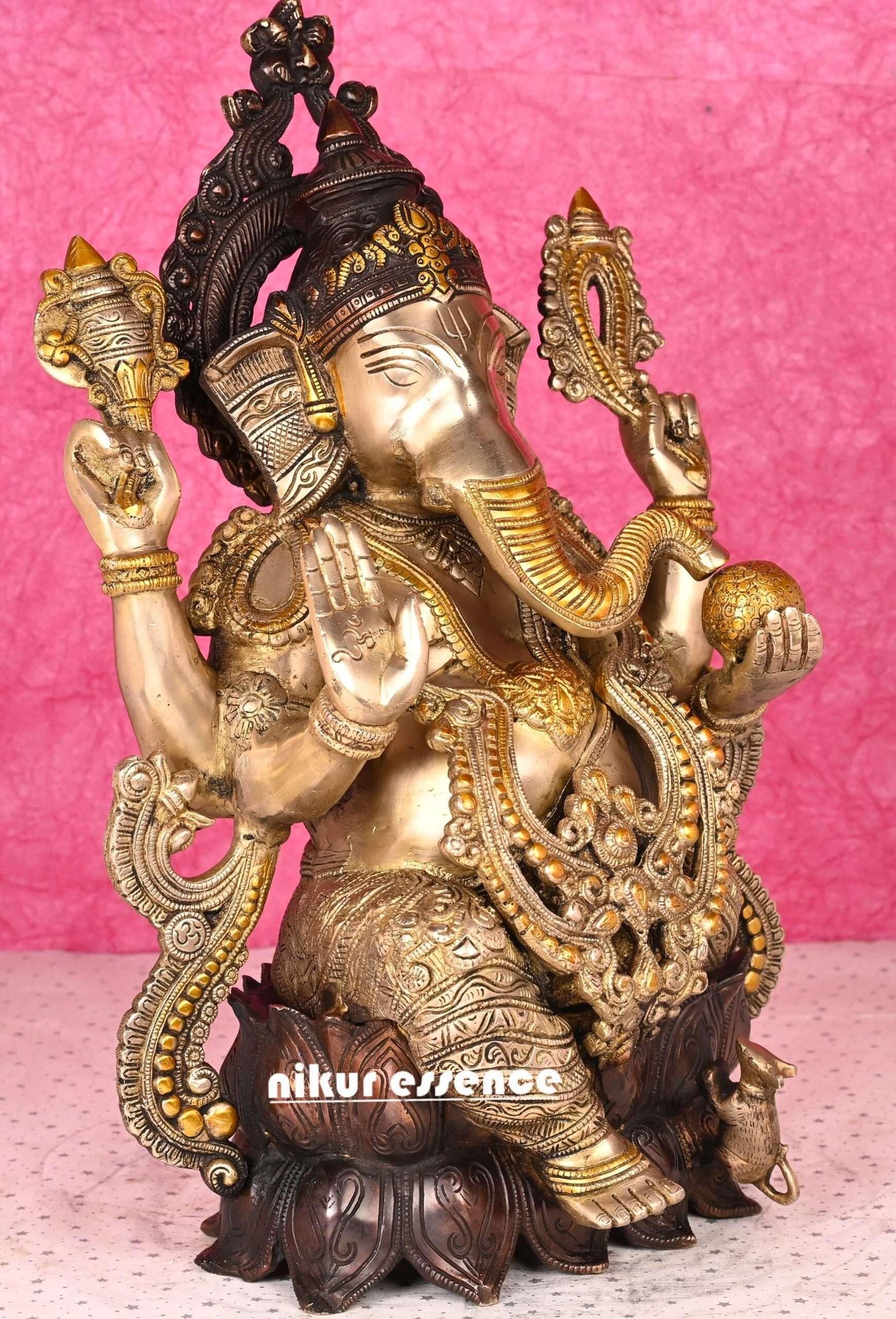 Buy Antique Ganesha Statue | Brass Antique Ganesha Statue Nikuressence