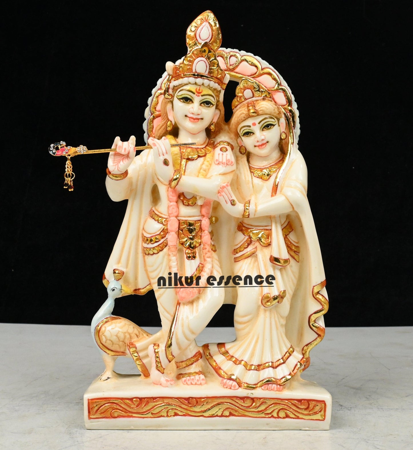 Buy Cultured Marble Radha Krishna Statue online -Marble Radha Krishna Nikuressence
