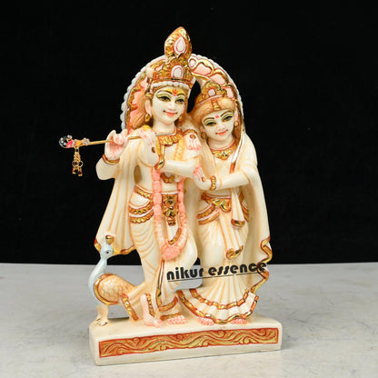 Buy Cultured Marble Radha Krishna Statue online -Marble Radha Krishna Nikuressence