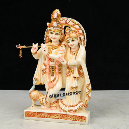Buy Cultured Marble Radha Krishna Statue online -Marble Radha Krishna Nikuressence