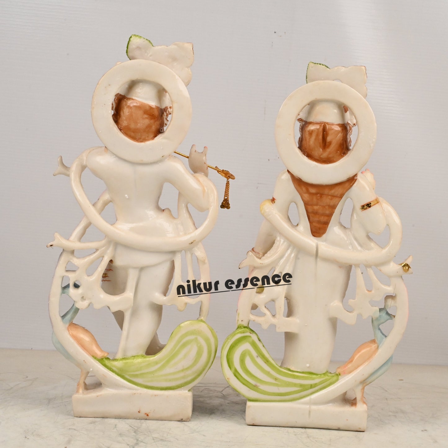 Buy Cultured Marble Radha Krishna Statue | Buy Radha Krishna In marble | 15 inch Nikuressence